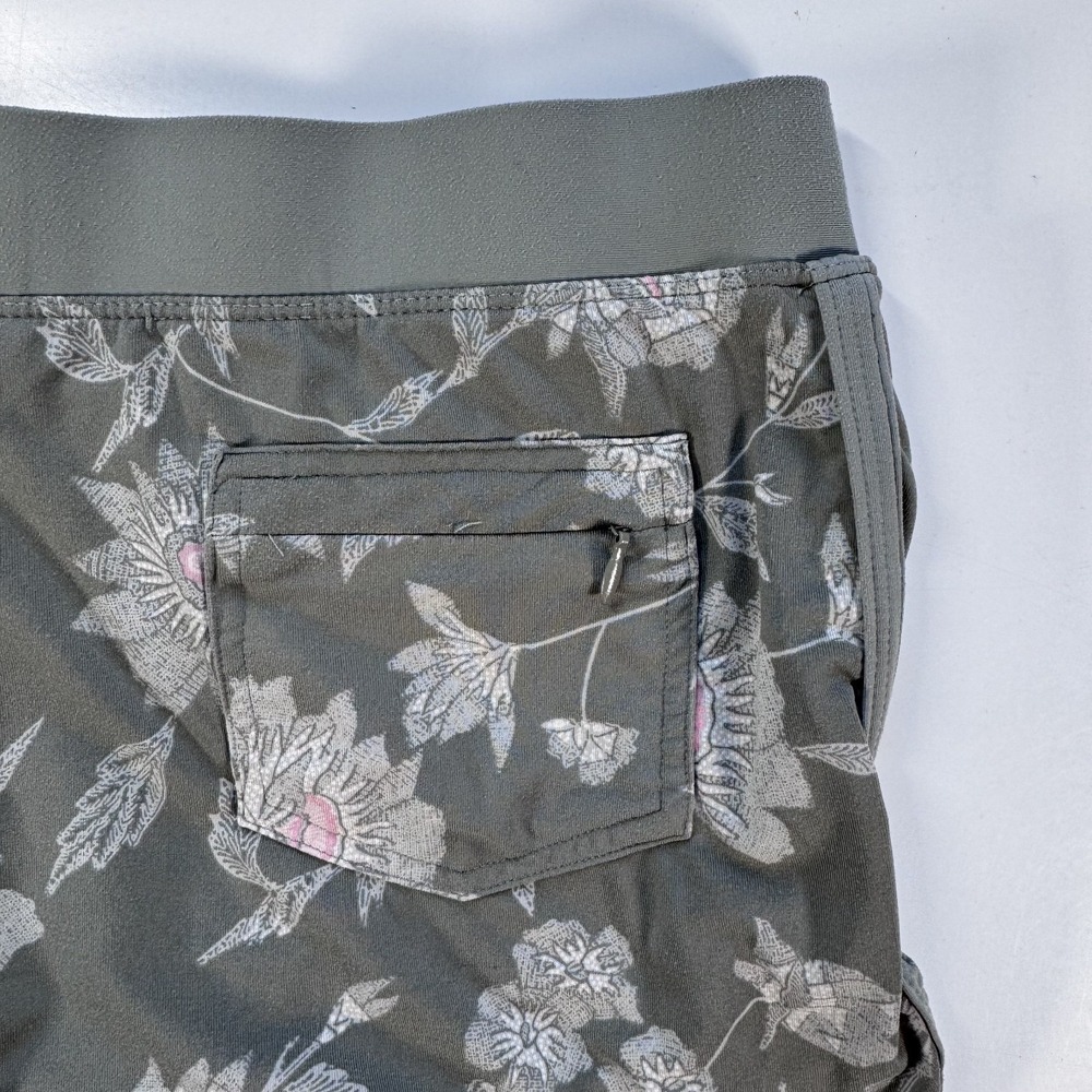 CARVE DESIGNS 1.5" Swim Bottom Shorts Womens Small Lined Green Floral Print - Picture 8 of 13